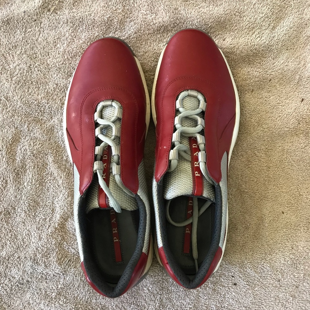 Prada Casual Leather Shoes Size 8 1/2